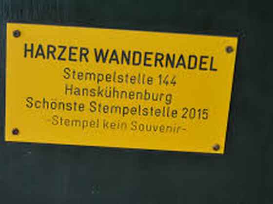 Wandernadel Tour "Hanskühnenburg"