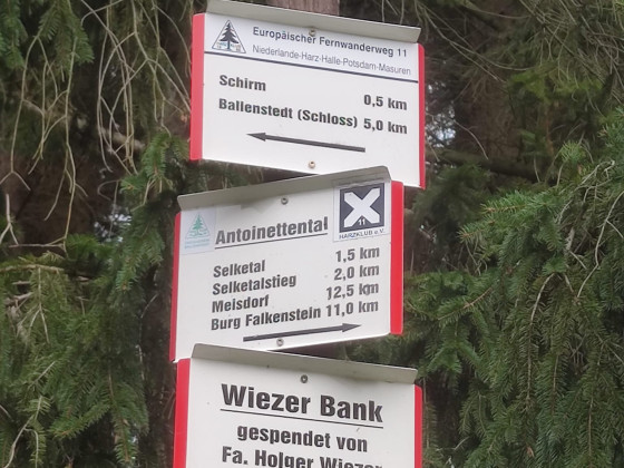 Wanderung Tour "Schirm Ballenstedt"